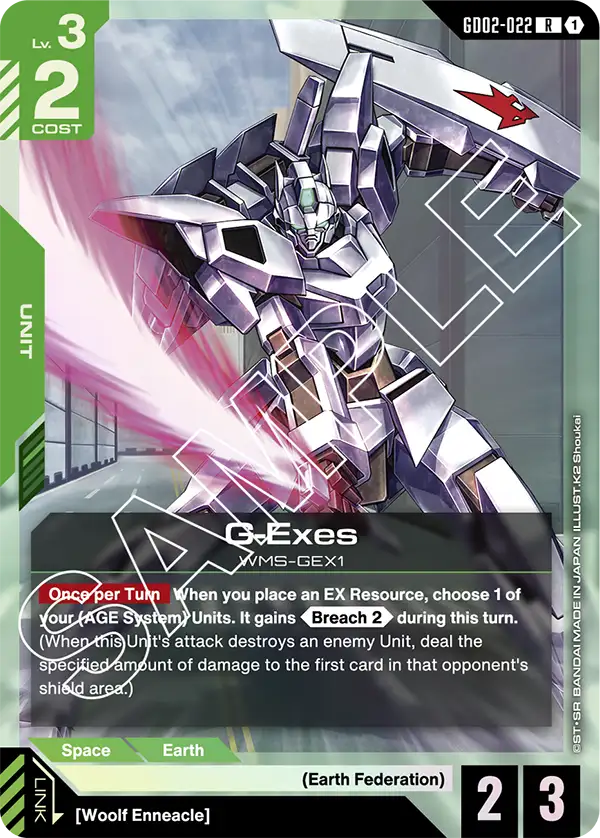 G-Exes &mdash; Gundam Card Game card