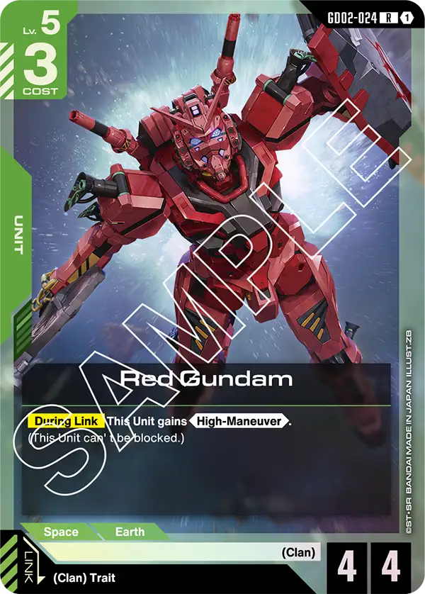Red Gundam &mdash; Gundam Card Game card