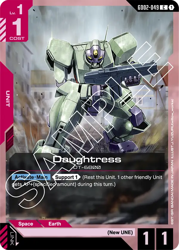 Daughtress &mdash; Gundam Card Game card