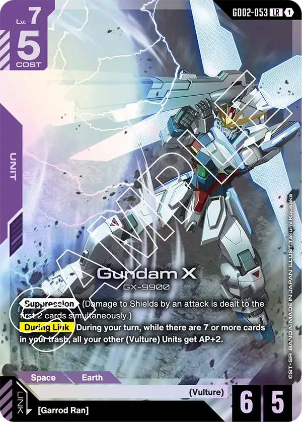 Gundam X &mdash; Gundam Card Game card