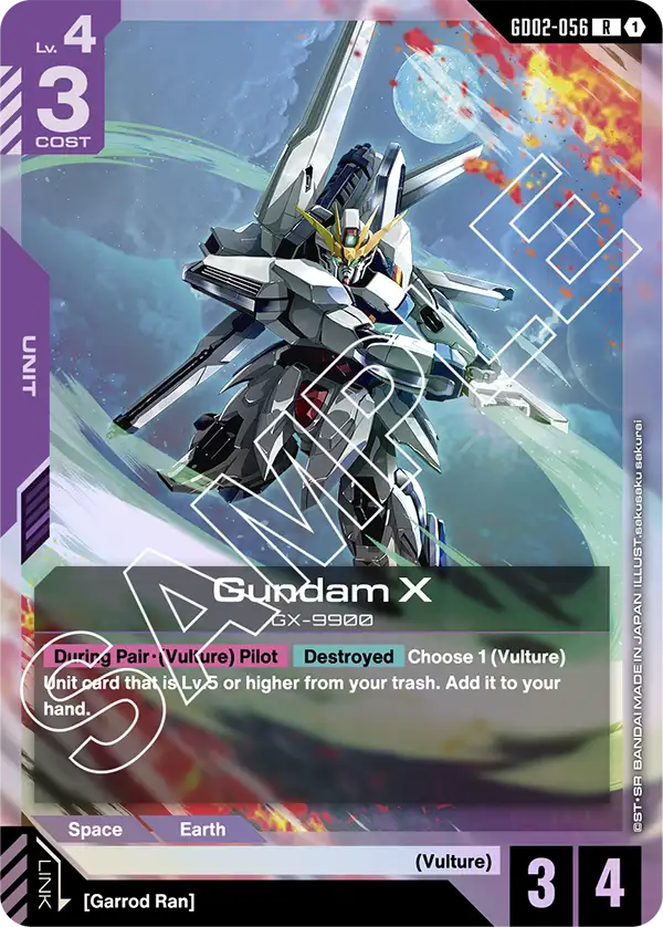 Gundam X &mdash; Gundam Card Game card
