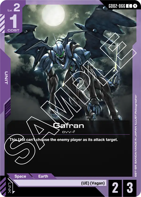 Gafran &mdash; Gundam Card Game card