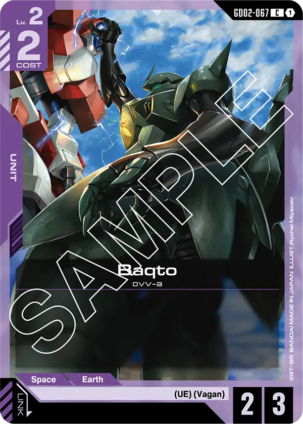 Baqto &mdash; Gundam Card Game card