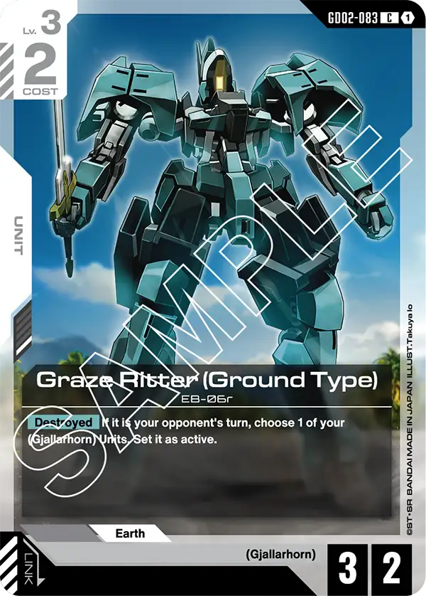 Graze Ritter (Ground Type) &mdash; Gundam Card Game card