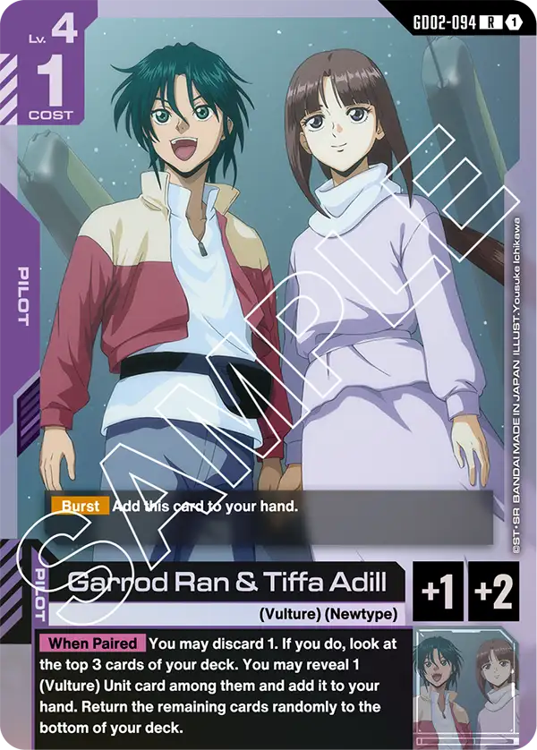 Garrod Ran & Tiffa Adill &mdash; Gundam Card Game card