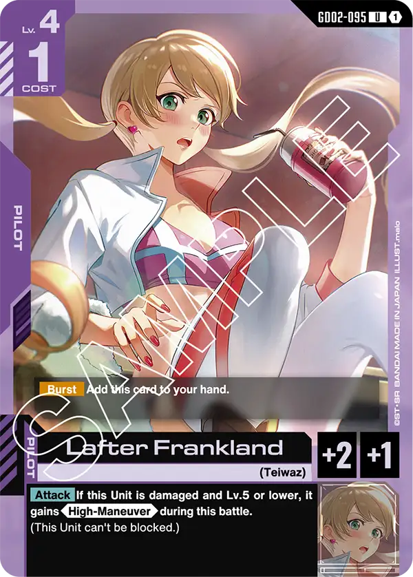 Lafter Frankland &mdash; Gundam Card Game card