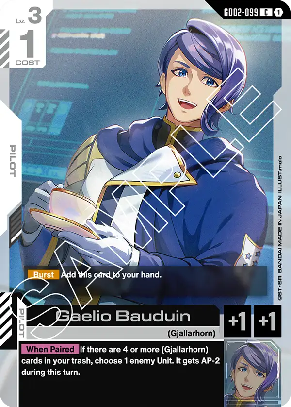 Gaelio Bauduin &mdash; Gundam Card Game card