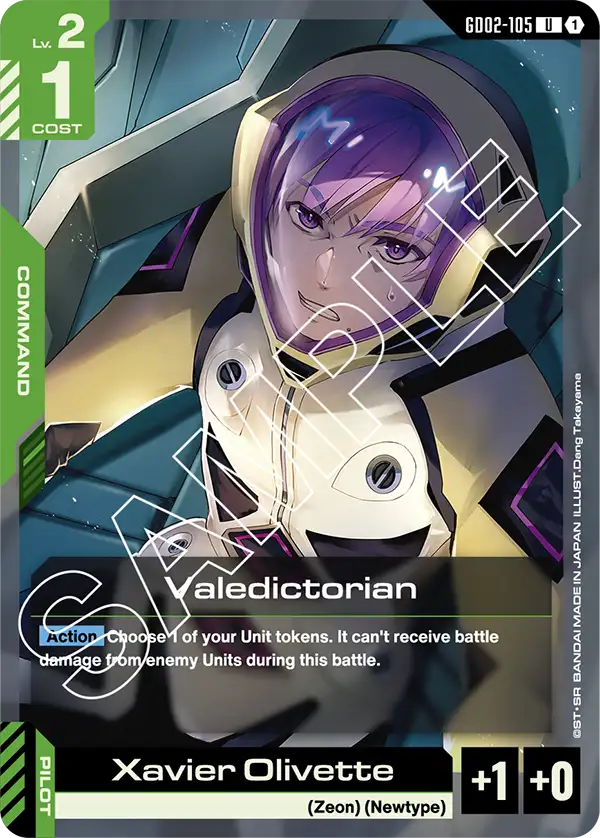 Valedictorian &mdash; Gundam Card Game card
