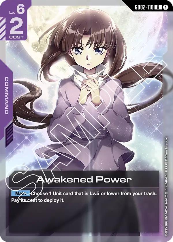Awakened Power &mdash; Gundam Card Game card