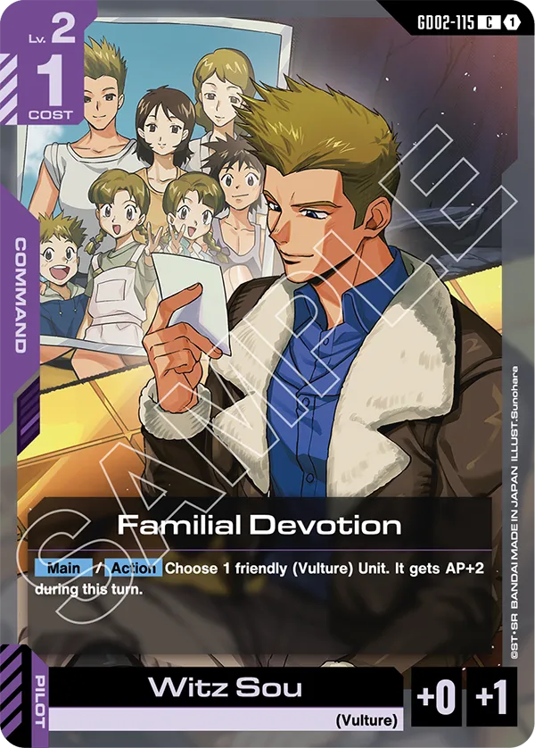 Familial Devotion &mdash; Gundam Card Game card