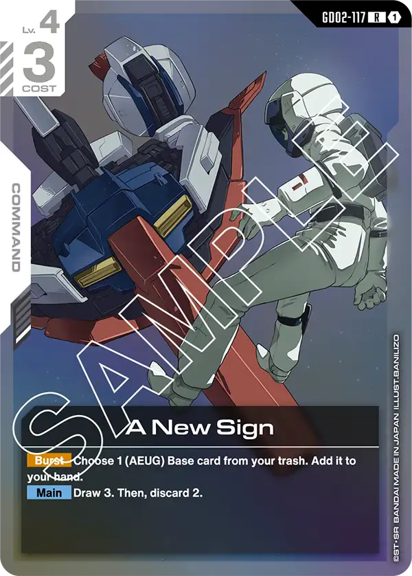 A New Sign &mdash; Gundam Card Game card