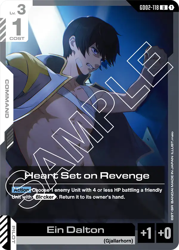 Heart Set on Revenge &mdash; Gundam Card Game card