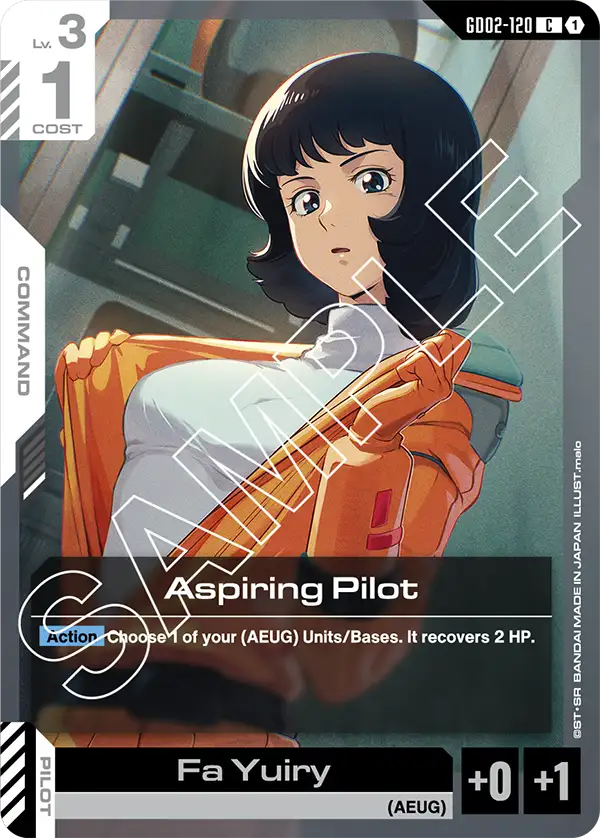 Aspiring Pilot &mdash; Gundam Card Game card
