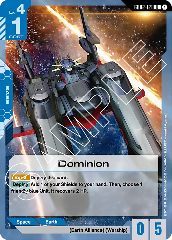 Dominion &mdash; Gundam Card Game card