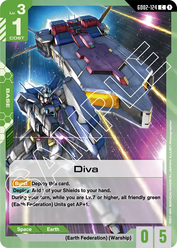 Diva &mdash; Gundam Card Game card