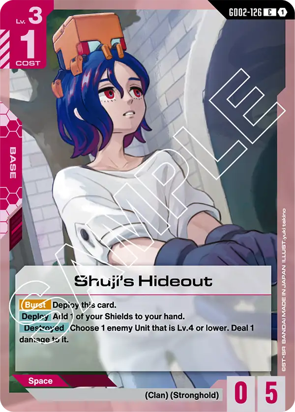 Shuji's Hideout &mdash; Gundam Card Game card