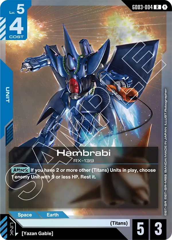 Hambrabi &mdash; Gundam Card Game card