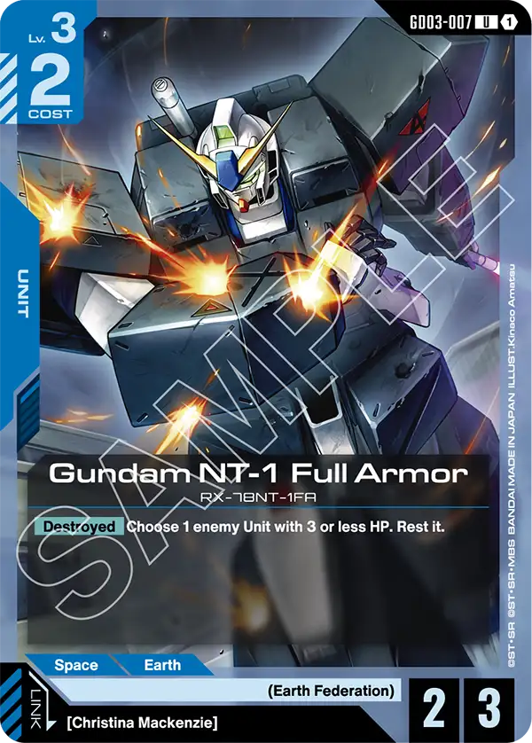 Gundam NT-1 Full Armor &mdash; Gundam Card Game card