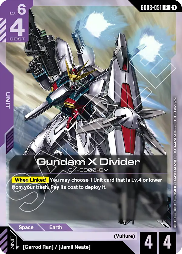 Gundam X Divider &mdash; Gundam Card Game card