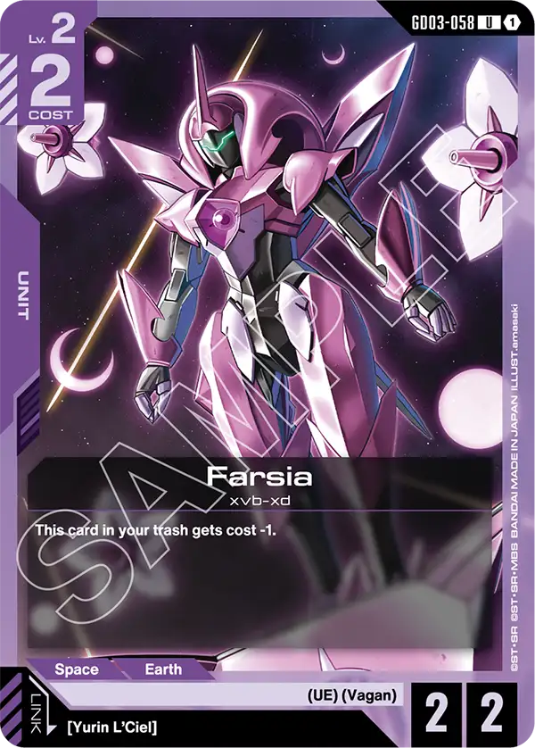 Farsia &mdash; Gundam Card Game card