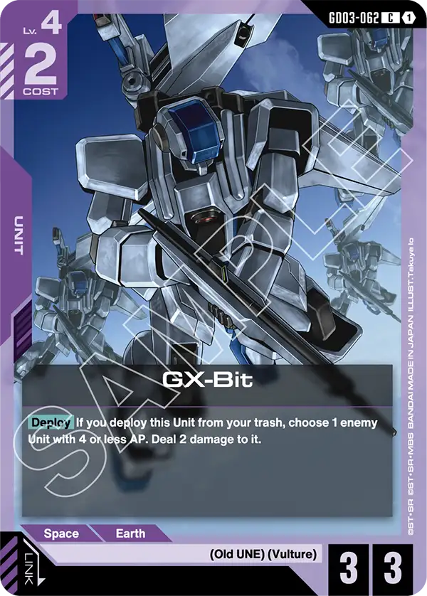 GX-Bit &mdash; Gundam Card Game card