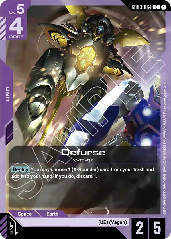 Defurse &mdash; Gundam Card Game card