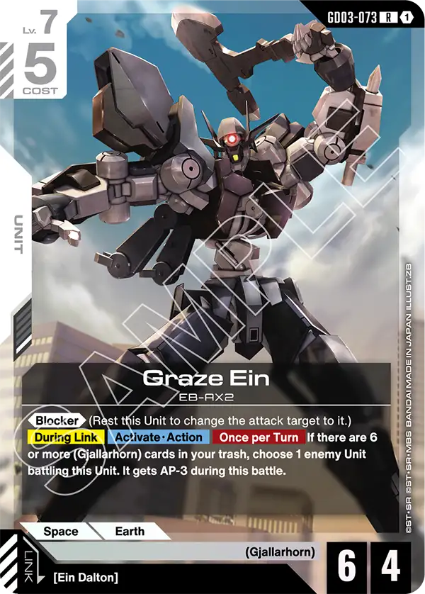 Graze Ein &mdash; Gundam Card Game card