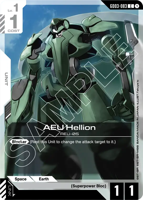 AEU Hellion &mdash; Gundam Card Game card
