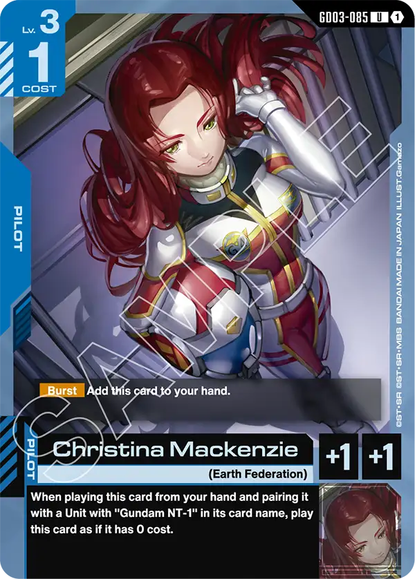 Christina Mackenzie &mdash; Gundam Card Game card