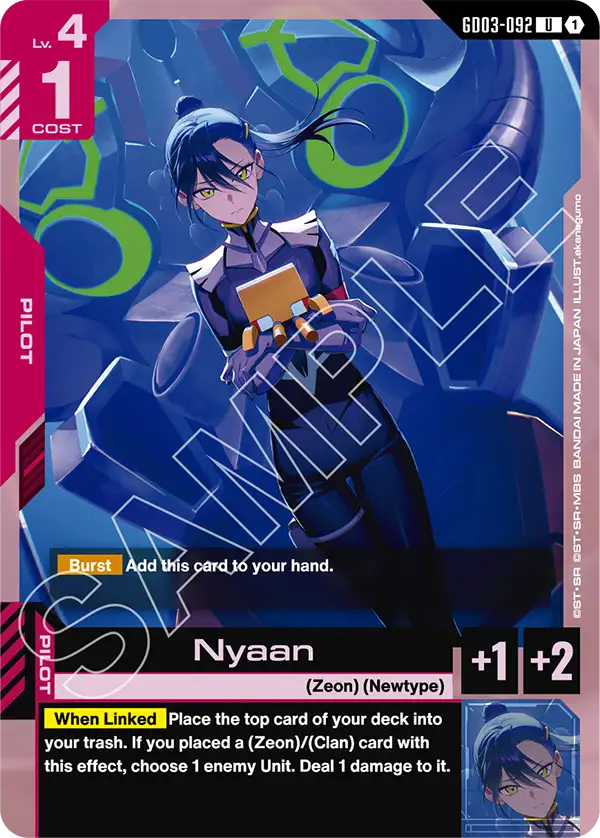 Nyaan &mdash; Gundam Card Game card
