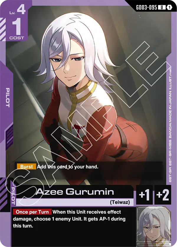 Azee Gurumin &mdash; Gundam Card Game card