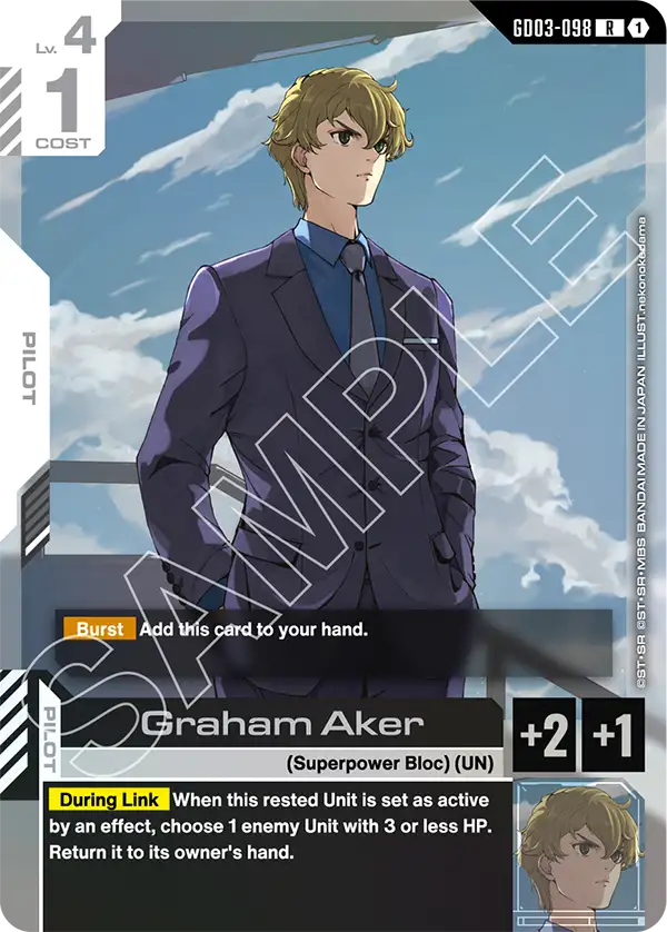Graham Aker &mdash; Gundam Card Game card