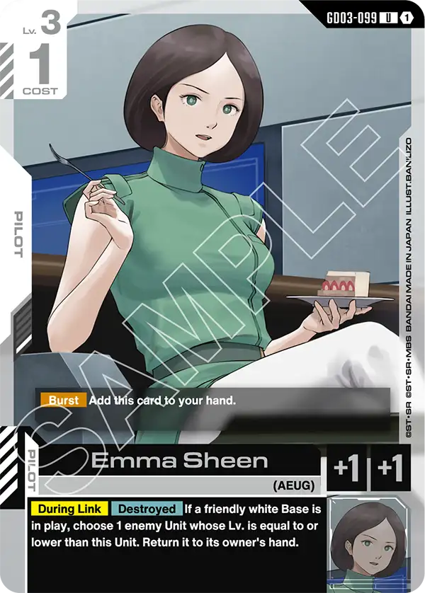 Emma Sheen &mdash; Gundam Card Game card