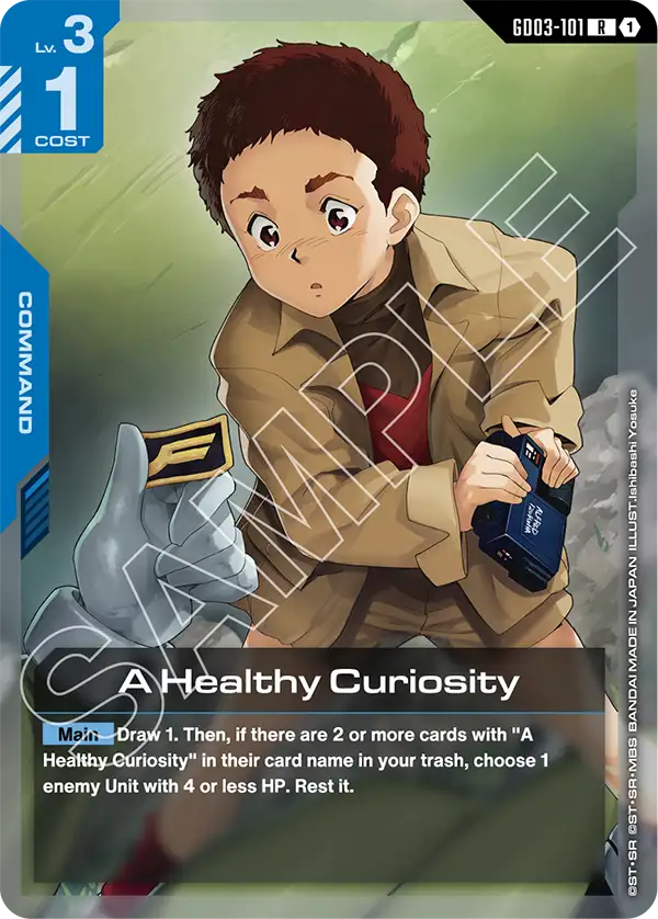 A Healthy Curiosity &mdash; Gundam Card Game card