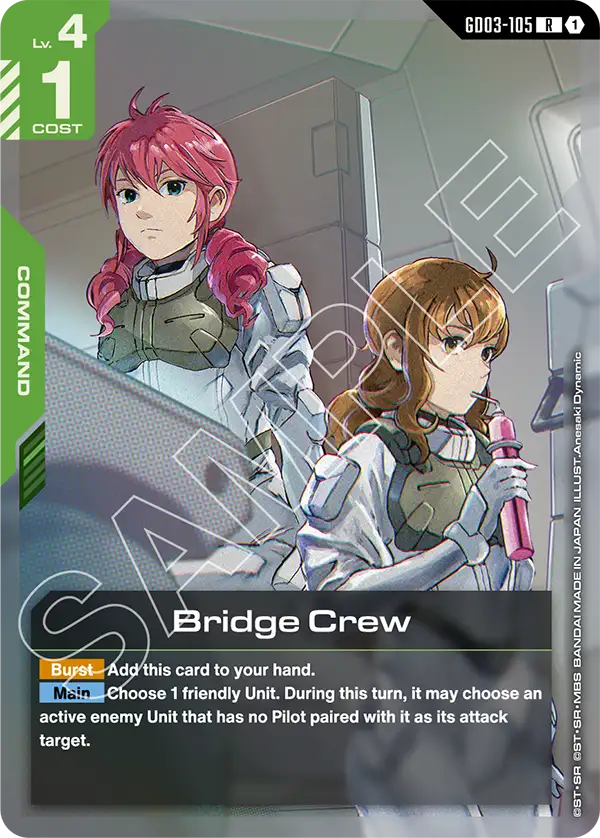 Bridge Crew &mdash; Gundam Card Game card