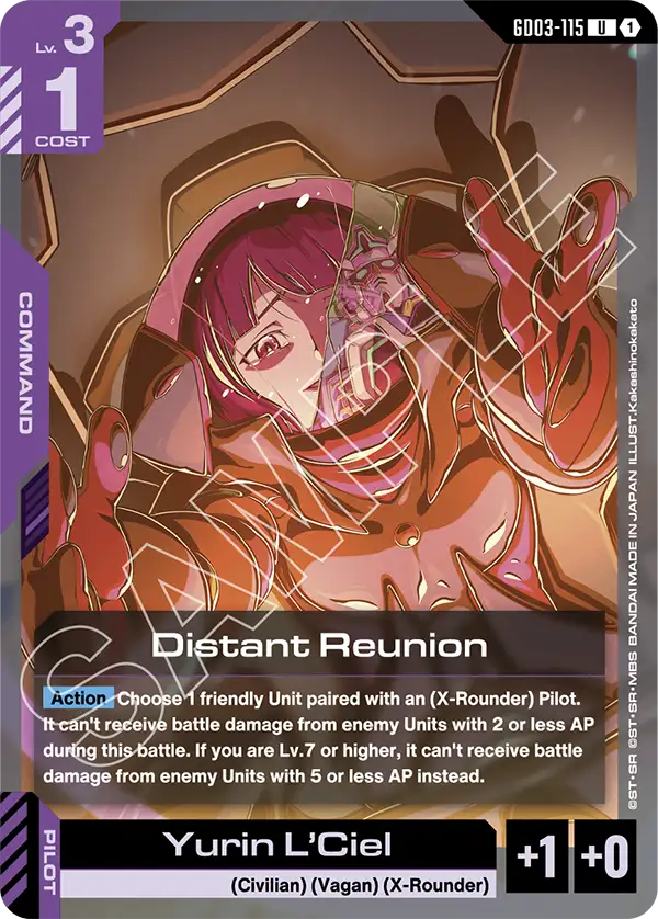 Distant Reunion &mdash; Gundam Card Game card