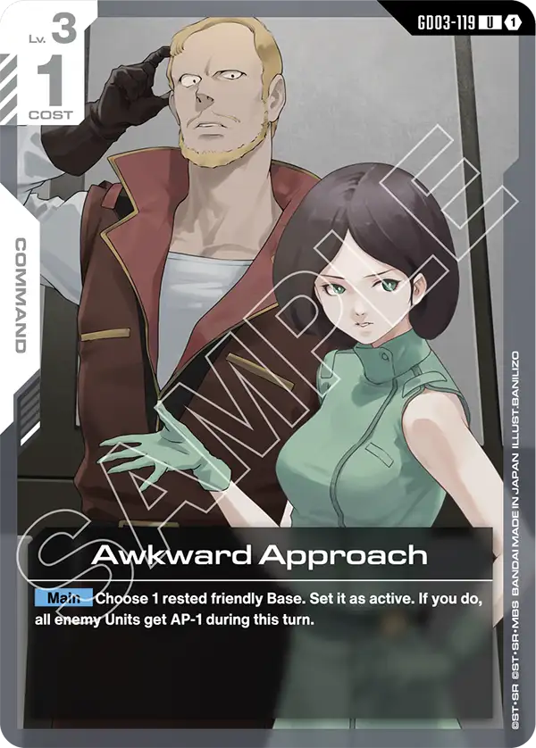Awkward Approach &mdash; Gundam Card Game card