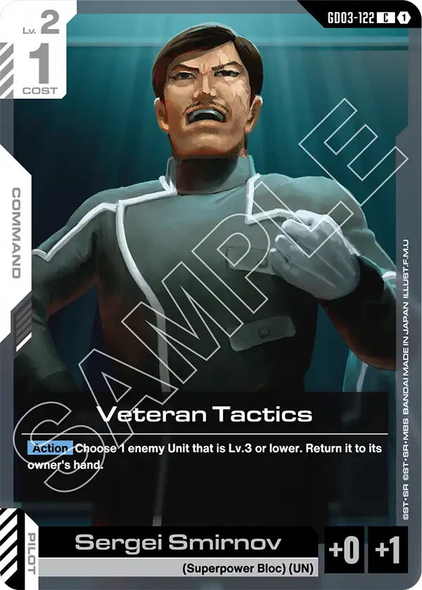 Veteran Tactics &mdash; Gundam Card Game card