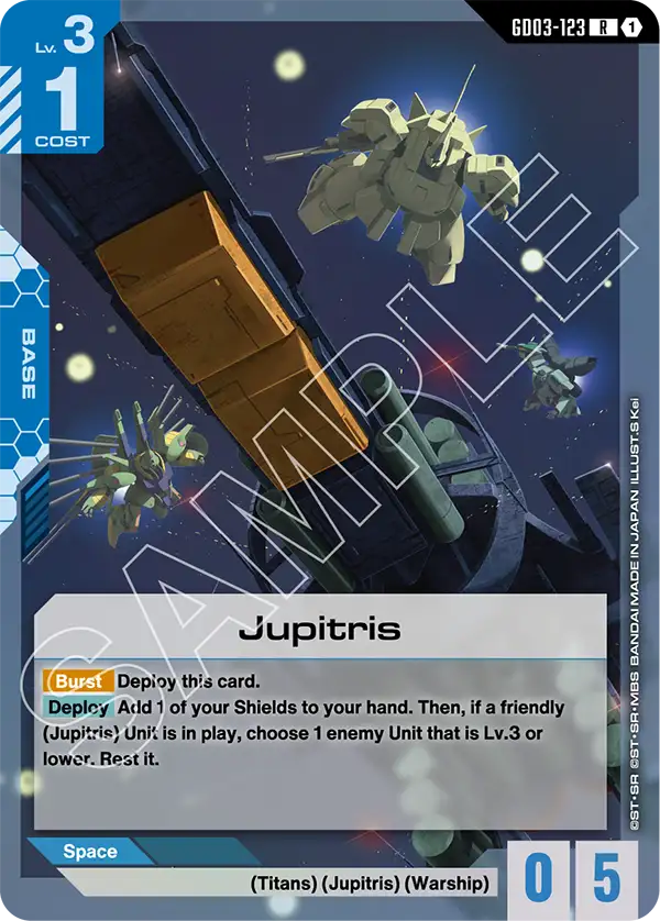 Jupitris &mdash; Gundam Card Game card