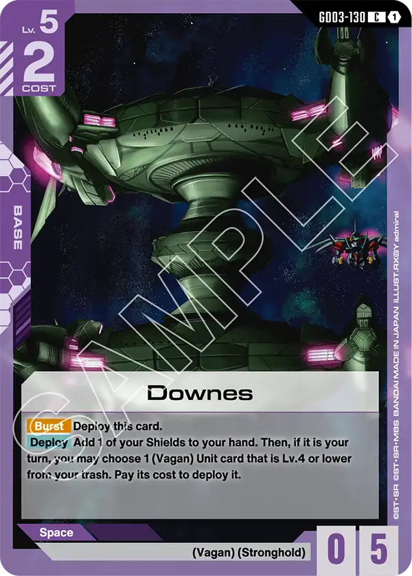Downes &mdash; Gundam Card Game card