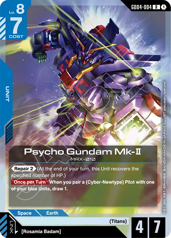 Psycho Gundam Mk-Ⅱ &mdash; Gundam Card Game card