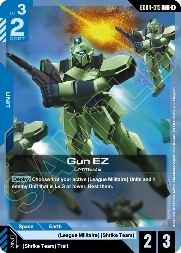 Gun EZ &mdash; Gundam Card Game card