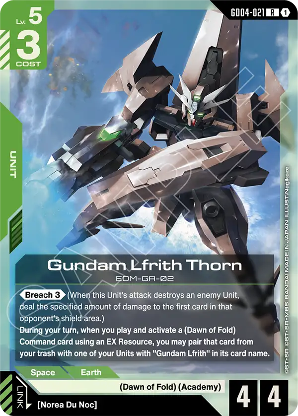 Gundam Lfrith Thorn &mdash; Gundam Card Game card