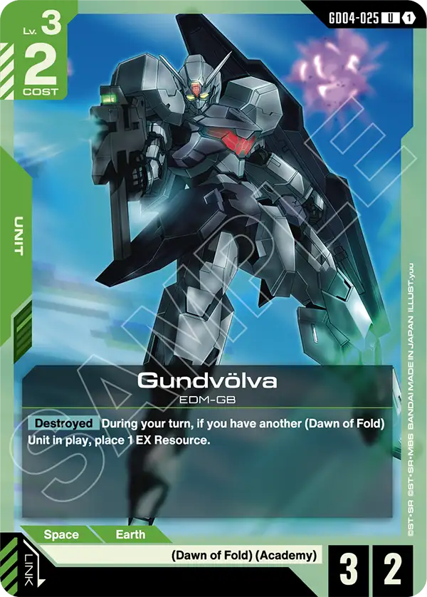Gundvölva &mdash; Gundam Card Game card