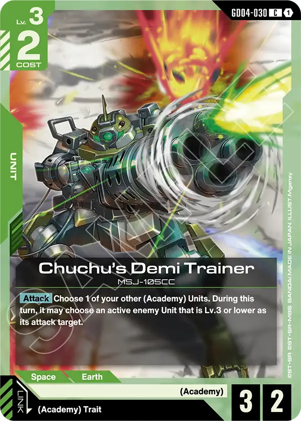 Chuchu's Demi Trainer &mdash; Gundam Card Game card