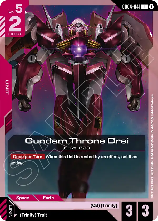 Gundam Throne Drei &mdash; Gundam Card Game card