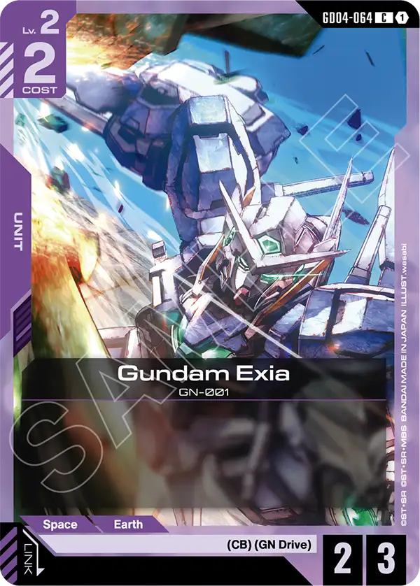 Gundam Exia &mdash; Gundam Card Game card