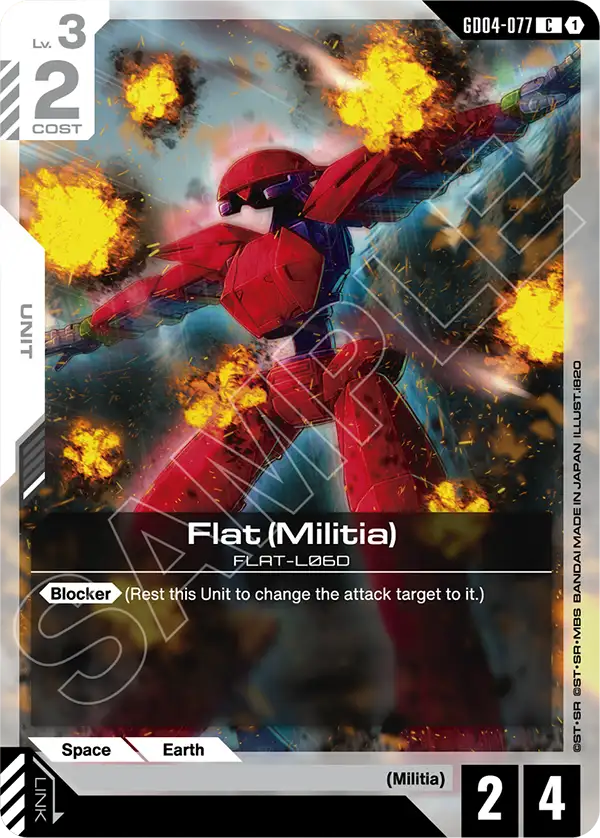Flat (Militia) &mdash; Gundam Card Game card