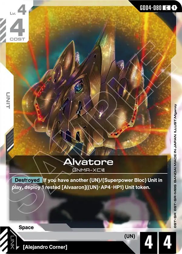 Alvatore &mdash; Gundam Card Game card