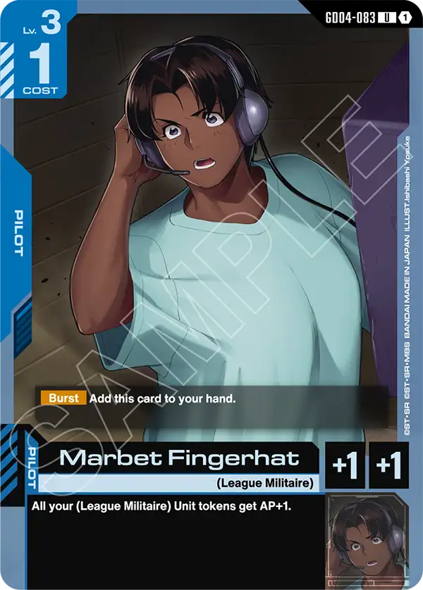 Marbet Fingerhat &mdash; Gundam Card Game card